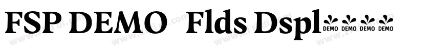 FSP DEMO   Flds Dspl字体转换